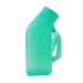 Male Urinal 1000ML Long Neck Incontinence Pee Bottle Plastic Urine Collection Device Spill Proof Device Portable Urinal Bottle Snap-On Lid(Green) Happy
