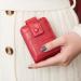 Aolaso Lipstick Case - Genuine Leather Lipstick Organizer with Mirror | Mini Cosmetic Storage for Women - Stylish Red Design - Buy Online on GoSupps.com