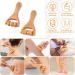 FDCGAS Massage Roller Set - 2-Piece Wooden Scooter for Body & Face Anti-Cellulite Gua Sha Tool Fascia Roll with Handle - Buy Online on GoSupps.com