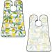 Lemon Flower Beard Bib | Non-Stick Grooming Cloth for Shaving & Trimming | Summer Fruit Beard Hair Catcher | Perfect Grooming Gifts for Men - Buy Online on GoSupps.com