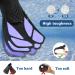 Joyfulife Adjustable Open Heel Swim Fins - Purple L/XL (Adult US Size 9-13) - Buy Online on GoSupps.com