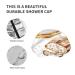 Moslion Watercolor Bread Slice Shower Cap | Reusable Double Layer Hair Cover | Soft Shower Hat for Women | All Hair Lengths - Buy Online on GoSupps.com