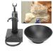 Premium Stainless Steel Shaving Brush Holder & Soap Dish - Professional Black Shaving Bowl for Men | International Shipping - Buy Online on GoSupps.com