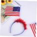 FRCOLOR United States Flag America Flag Ladies Headbands American Flag Women Headband Hairband Flag Hair Hoop Flag Headband Miss Girl Headgear medium As Shown - Buy Online on GoSupps.com