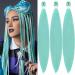 YDDM PRE Stretched Braiding Hair Extensions 32 inch 3packs Extensions Kunsthaar Braids Mint Hair extension Art hair for braid Extension for Braids Jumbo Braids Hair (32 inches MINT#) 81cm-32 inches (3 Pack) MINT#