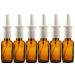 Amber Glass 1 oz Nasal Sprayer! EMPTY Refillable Travel Sized Quality Glass for Saline Applications! (6 Pack)