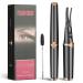 Varku Heated Eyelash Curler for Women with Built-in Comb USB Rechargeable 2 in 1 Clip-Type Eyelash Curler 3 Temperature Modes Fast Heating & Long Lasting Electric Heating Eyelash Curler