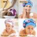 COOLCHI 3 Pack Satin Silk Bonnet Sleep Caps for Women - Blue, White, Purple | Elastic Band Night Sleeping Head Cover for Long Braids, Curly Natural Hair - Buy Online on GoSupps.com