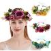 Buy Women s Floral Headband Wreath Crown - Fuchsia Ribbon for Festivals & Weddings | HH88-2 - 1 Count - Buy Online on GoSupps.com