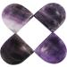 Shop MookaiTedecor Amethyst Thumbstein Massage Stones - Healing Reiki Crystal Gemstones (Pack of 2 43x44x7mm) - Buy Online on GoSupps.com