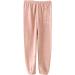 Fleece Thermo Pants for Women - Warm High Waist Jogging & Yoga Pants - Fluffy Outdoor Fitness Trousers in Pink - Buy Online on GoSupps.com