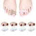 NICENEEDED 8pcs Gel Toe Separators Fabric Bunion Corrector Toe Spacers For Feet Toe Corrector Hammer Toe Straightener