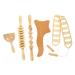 Magiclulu 5 pieces beech wood massage device wood massage bars hand massage wearable wood massage device wood massage bars foot massage tools wood massage tools reflex zone massage
