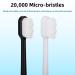 8-Piece Soft Nano Toothbrush Set for Gentle Oral Care - Extra Soft Bristles for Adults, Kids, and Gum Recession Relief (Black & White) - Buy Online on GoSupps.com
