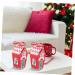 Anneome 20pcs Box Nougat Box Christmas Candy Christmas Biscuit Bags Chocolate Case Christmas Box Delicate 19.5X9.5CM Red - Buy Online on GoSupps.com