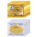 24k gold organic collagen crystal lip and eye masks-5 pairs of gold eye mask & 5 pieces of collagen lip mask anti-aging-eyes and lip mask