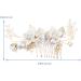 ibasenice Gold Artificial Flowers Crystal Ab Rhinestones Wedding Hair Comb Hair Combs for Women Accessories Wedding Hair Clips for Brides Wedding Comb Child Vintage White Gold Rhinestone - Buy Online on GoSupps.com