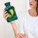 Green Dragon Eyes Hot Water Bottle with Plush Cover | Hand Warmer for Adults & Children - 26.5x15.3cm | International Shipping Available - Buy Online on GoSupps.com