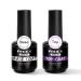 NXJ INFILILA Gel Base and Top Coat 15ml 2pcs No Wipe Gel Top Coat Base Coat Set Shine Finish and Long Lasting Soak Off Base and Top Coat Gel Polish UV Led for Home DIY & Nail Salon Base Top Coat