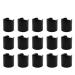 JCBIZ 15PCS Black Durable Replacement Caps Disc Top Caps for Plastic Bottles Empty Bottles Squeeze Bottles