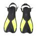 BOLORAMO Swimming Fins Diving Fins for Adults 1 Pair PP and TPR for Open Water (Black and Yellow 9-11 42-45)
