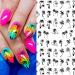 2pcs Tropical Palm Summer Tree 3D Self-Adhesive Nail Stickers - DIY Beauty Decal for Manicure - 2022 Beach Nail Decals - Buy Online on GoSupps.com