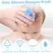 Baby Bathing Brush | Soft Silicone Shower & Massage Brush for Newborns | Baby Hair & Milk Crust Remover - Buy Online on GoSupps.com