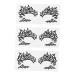 VINTORKY 3 Pairs Lace Eyeliner Stickers Makeup Eye Halloween Eye Eyeshadow Glitter Liner for Eyes Paper