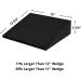 StrongTek 13 Large Yoga Foam Wedge Slant Board Calf Stretcher - One Pair Basic-Black - Buy Online on GoSupps.com