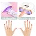 AYNKH UV Gloves 2 Pair for Gel Nails Anti UV Shield Gloves Gel Manicure Nail Art Dryer Tools to Protect Hands from UV Light Lamp Dryer Black White - Buy Online on GoSupps.com