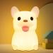 OkiyiD Doggy Gifts for Kids French Bulldog Night Light Dog Lamp Gifts Bedside Lamp for Nursery ABS+SIL Touch Control Portable and Rechargeable Dimmable Birthday Puppy Gifts for Boys Girls