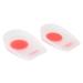 Silipos WonderCup 4504 Duel-Density Heel Cup - 1 Pair Small Latex Free Heel Pads Arch Support Insoles in Red. Foot Inserts and Insoles