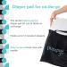PurePail Go Portable Diaper Pail White Superior Odor Control with No Added Fragrance Collapses for On-the-Go Compact & Space-Saving Go Pail - Buy Online on GoSupps.com
