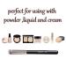 ENERGY Mini Angled Flat Top Concealer Brush for Under Eye & Nose Contour - Small Kabuki Makeup Brush for Flawless Blending & Setting - Buy Online on GoSupps.com