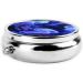 Cute Purple Jellyfish Portable Metal Pill Box | Round Mini with 3 Compartments | Travel Essential for Small Pills - Black - Buy Online on GoSupps.com