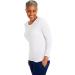 Healing Hands Long Sleeve Knit Women's Medical Scrub Tee 5047 Melissa Underscrubs - White, Size Medium - Buy Online on GoSupps.com