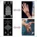 QSTOHENA Henna Tattoo Stencils Kit - 12 Sheets Temporary Stickers for Women & Girls | Indian Arabian Hand Tattoo Templates - Reusable & Easy to Use - Buy Online on GoSupps.com