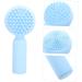 Didiseaon Silicone Face Brush Silicone Brush for Face Facial Scrub Brush Facial Exfoliator Brush Silicone Face Scrub Exfoliating Facial Brush Cleanser Silica Gel Double Sided 3d 11x5cm Sky-blue - Buy Online on GoSupps.com