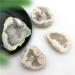 1pc Electroplated White Titanium Aura Agate Quartz Cluster Crystal Points Geode Specimen Decor Natural Quartz Crystals Crystal Home Goods - Buy Online on GoSupps.com