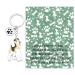 Ensianth Dog Keychain Gifts for Dog Lovers Puppy Keychain Dog Paw Print Keychain Gifts for Dog Owners Mom Dad Puppy Dog Keyring Terrier