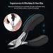 opove X5 Silver Podiatrist Toenail Clippers for Ingrown or Thick Nails - Precision Diabetic Pedicure Tool for Men - Buy Online on GoSupps.com