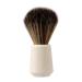 Magideal men's shaving brush with resin grip razor accessories slightly foaming professional cream-soap brush hairdressing salon tool for salon travel white