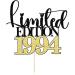 Gtseryeio Limited Edition 1994 Cake Topper Black Gold Glitter Men and Women 30th Birthday Party/30 & Fabulous Cake Decoration Decoration Supplies(Limited Edition Black gold 1994) Black Gold 1994 Limited Edition - Buy Online on GoSupps.com