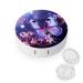 Contact Lens Case Purple Butterfly Print Plastic Contact Lens Case contact Lens Care Box ontact Lens Travel Box