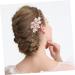 FRCOLOR Floral Hair Comb Bridal Hair Pin Bridal Headpiece Tiara Hair Accessories Bridal Headdress Comb Wedding Bride Bridal Hair Comb - Buy Online on GoSupps.com