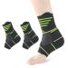 Supportive Ankle Brace for Sprains Adjustable and Breathable Compression Sleeve for Sports Protective Ankle Sleeve for Basketball and Boxing