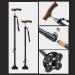 Quad Cane for Elderly Retractable Adjustable Carbon Fiber Cane Lightweight Portable Walking Stick Walking Cane for Hiking Men Women Star of Light - Buy Online on GoSupps.com
