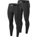Hoplynn compression pants men running trousers long for jogging running training fitness cycling sport leggings breathable tights men L 2/black