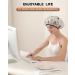 Terry Cloth Lined Shower Cap - YIZIJIZI Triple Layer Large Waterproof & Reusable Cap for Long Thick Hair - Grey - Buy Online on GoSupps.com