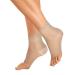 OrthoSleeve FS6 Compression Foot Sleeve (One Pair) for Plantar Fasciitis, Heel Pain, Achilles Tendonitis and Swelling Medium Natural